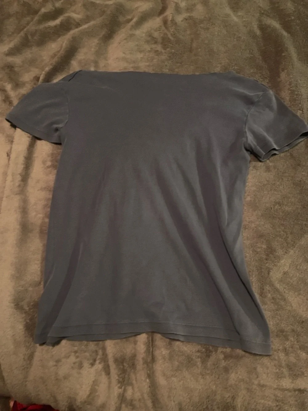 Brandy Melville Blue Short Sleeve Tee with White '16' Graphic - Picture 3 of 3